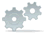 Turning gears icon