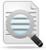 Magnifying glass over paper